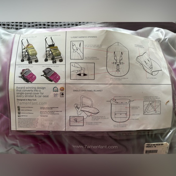 7 AM Enfant Igloo Stroller Footmuff, 6-18 months - Picture 5 of 9
